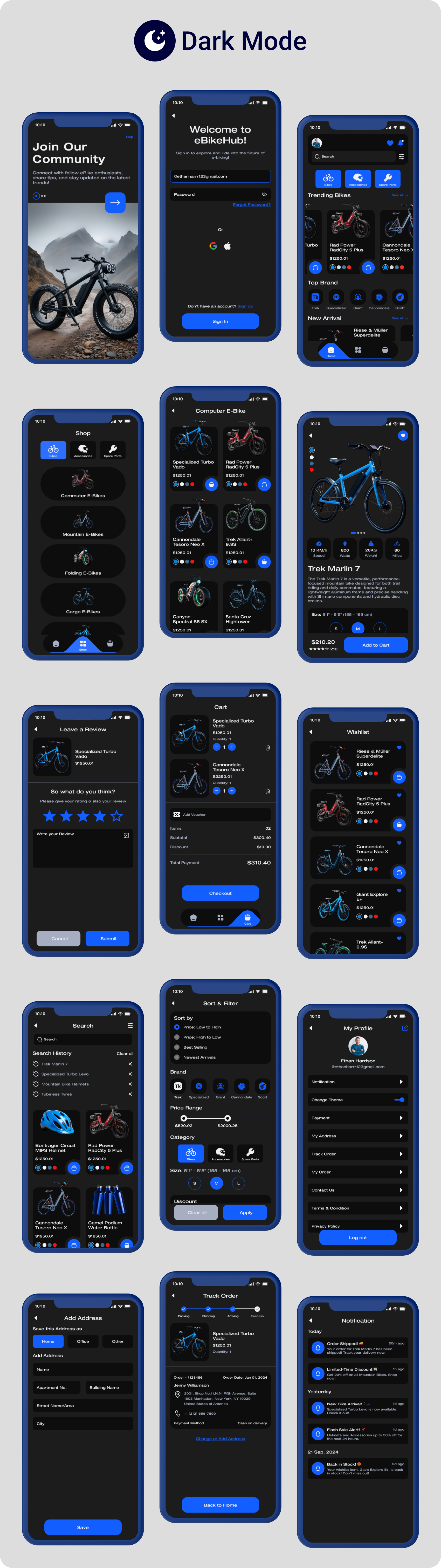 Dark App Screenshots